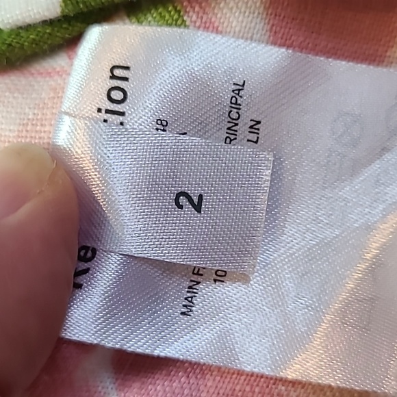 Reformation Jonas crop top Linen Size 2 Vacation Resortwear Romantic Bohemian - Picture 10 of 12